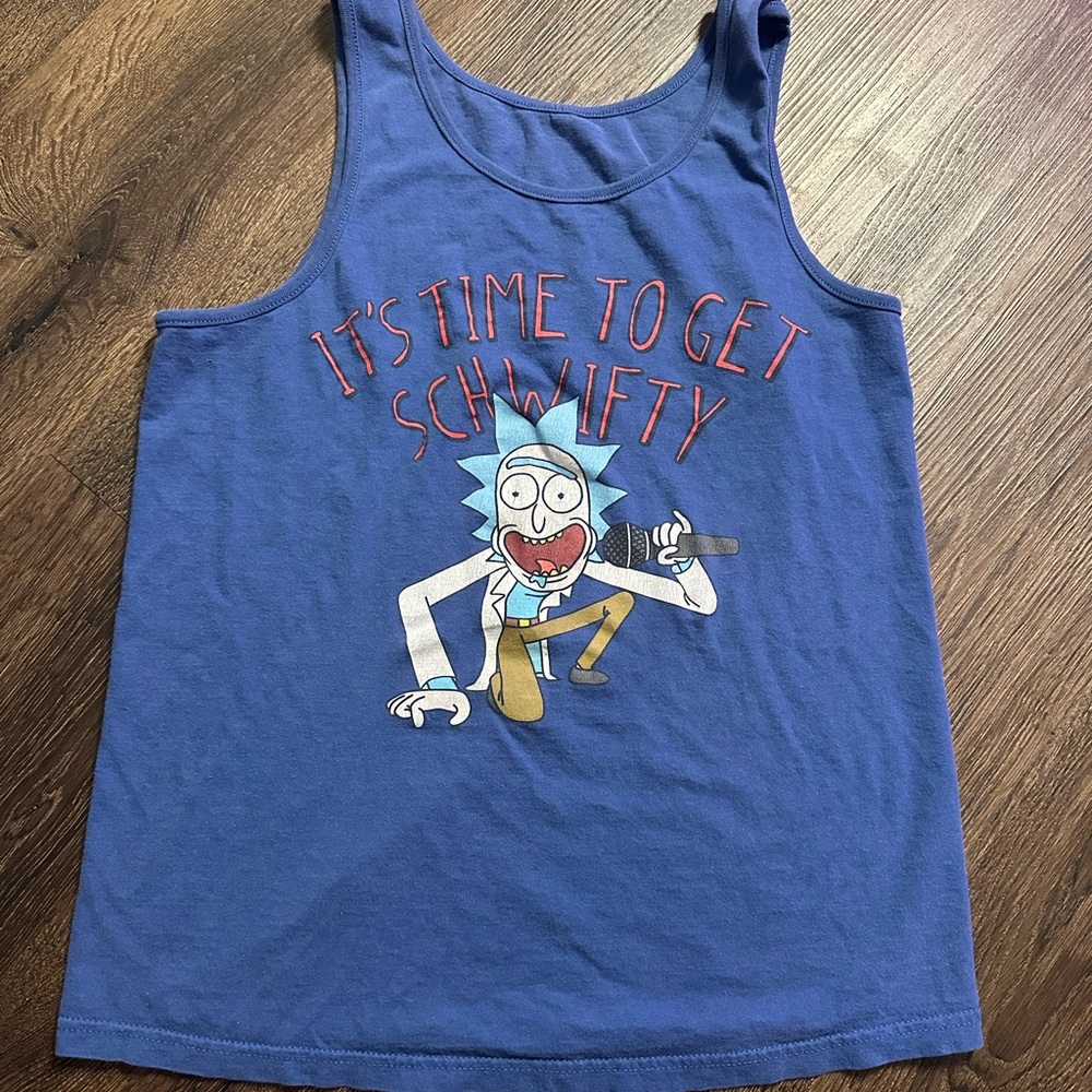 Blue Rick and Morty Tank Top